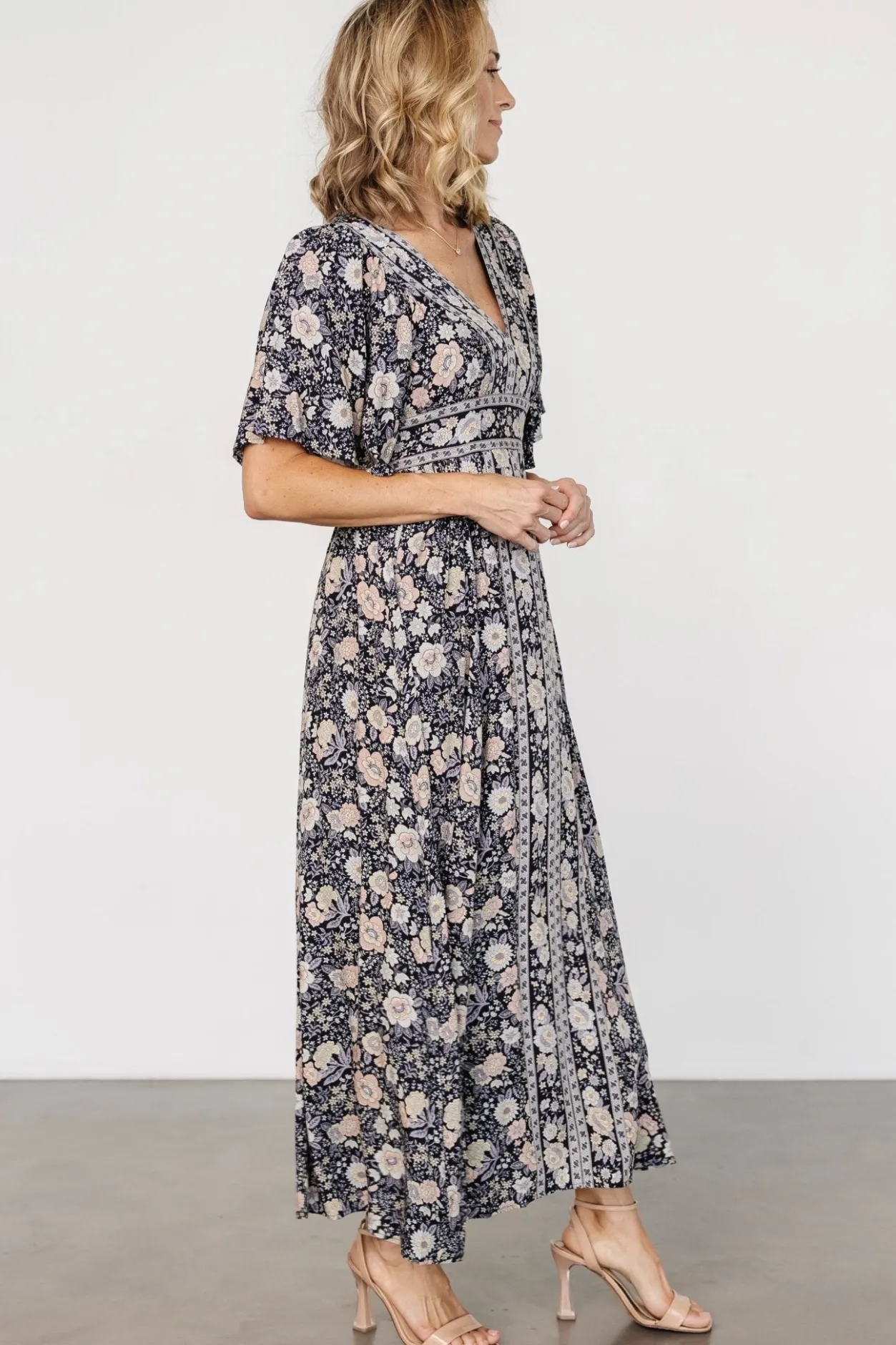 Clearance Baltic Born Elissa Maxi Dress | Midnight Floral MidnightFloral