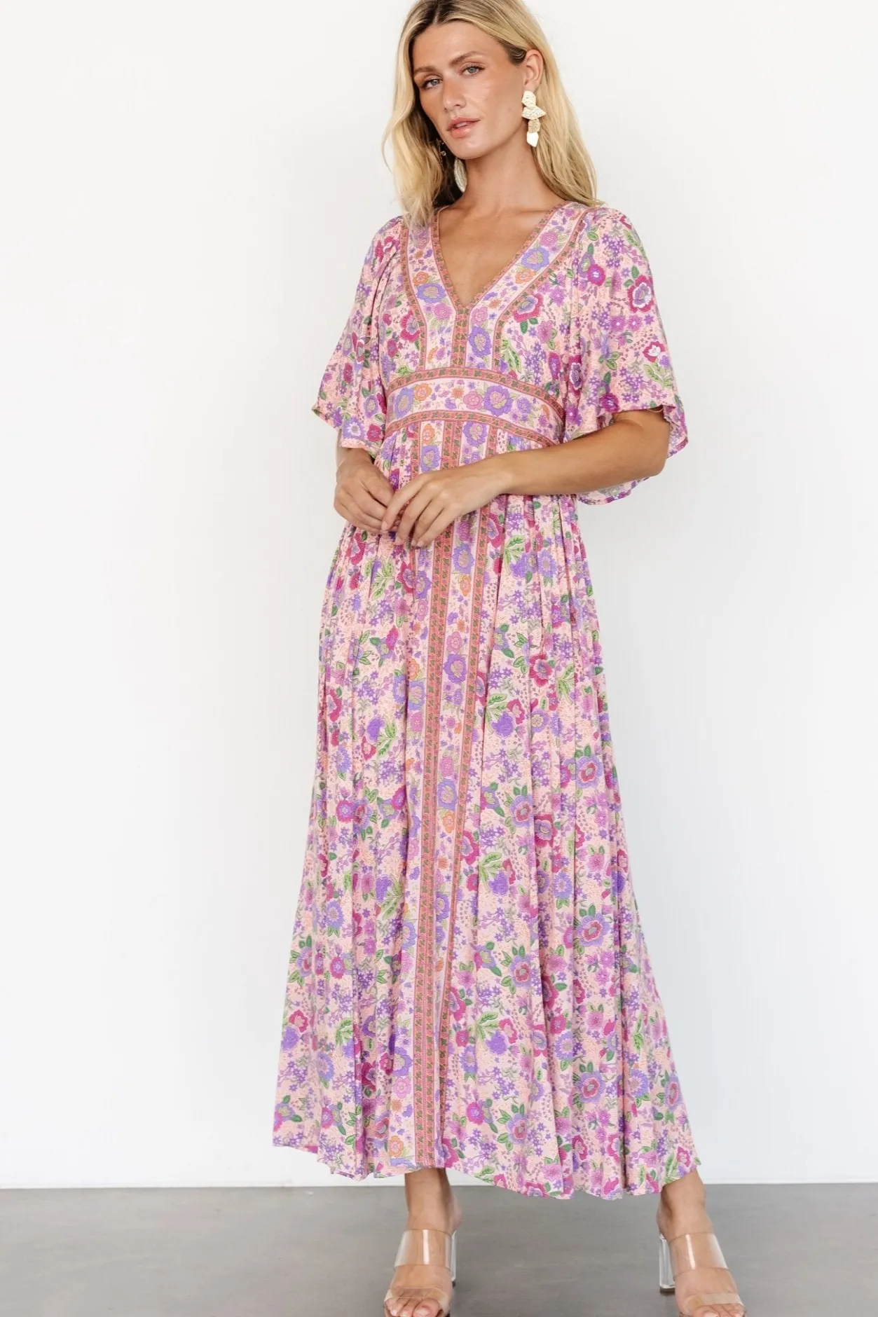 Fashion Baltic Born Elissa Maxi Dress | Pink Multi Floral PinkMultiFloral