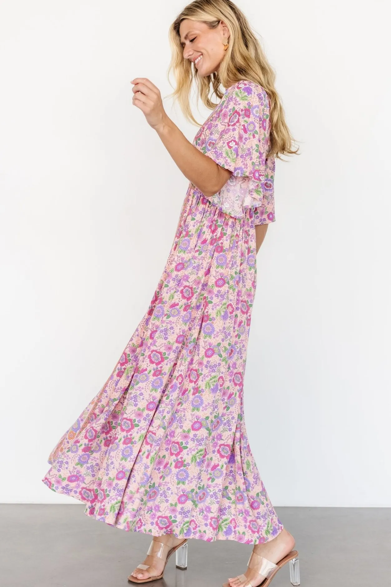 Fashion Baltic Born Elissa Maxi Dress | Pink Multi Floral PinkMultiFloral