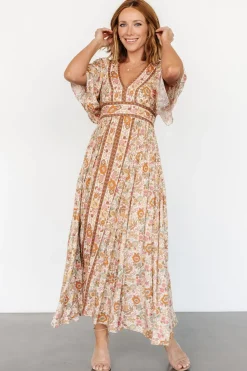 Sale Baltic Born Elissa Maxi Dress | Vintage Cream Floral VintageCreamFloral