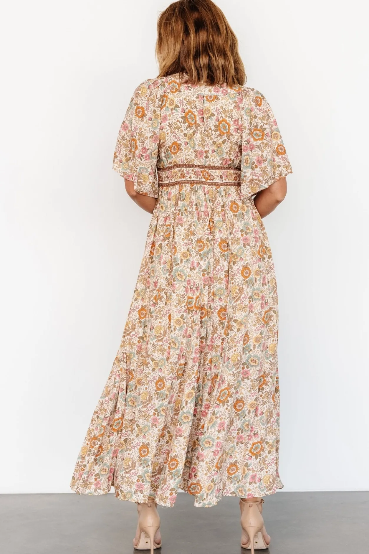Sale Baltic Born Elissa Maxi Dress | Vintage Cream Floral VintageCreamFloral