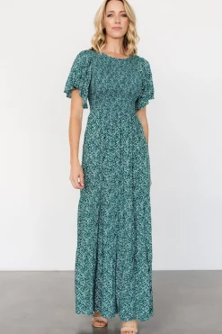 Sale Baltic Born Eliza Maxi Dress | Green Print GreenPrint