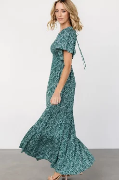 Sale Baltic Born Eliza Maxi Dress | Green Print GreenPrint