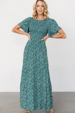 Sale Baltic Born Eliza Maxi Dress | Green Print GreenPrint