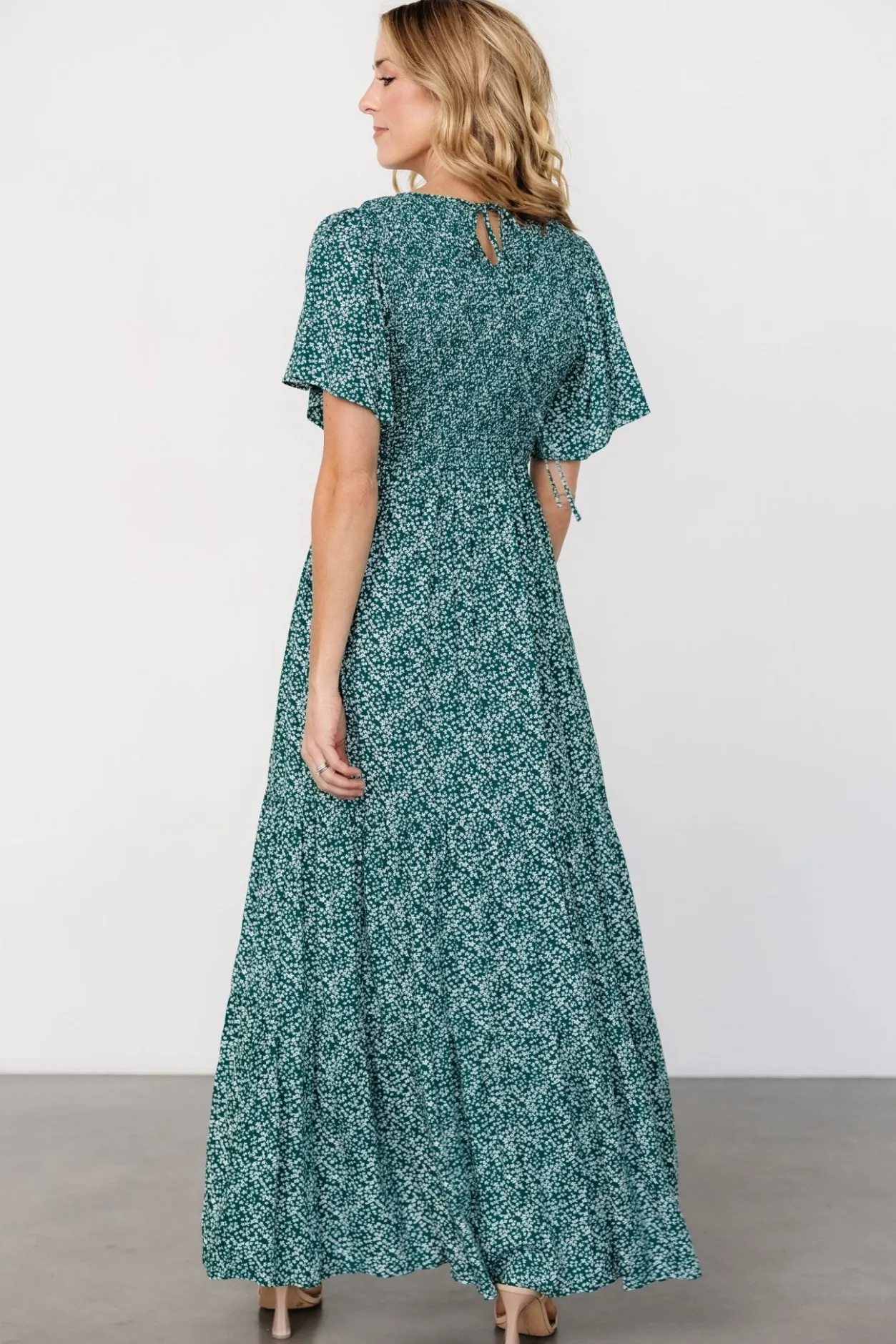 Sale Baltic Born Eliza Maxi Dress | Green Print GreenPrint