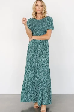 Sale Baltic Born Eliza Maxi Dress | Green Print GreenPrint