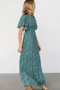 Sale Baltic Born Eliza Maxi Dress | Green Print GreenPrint