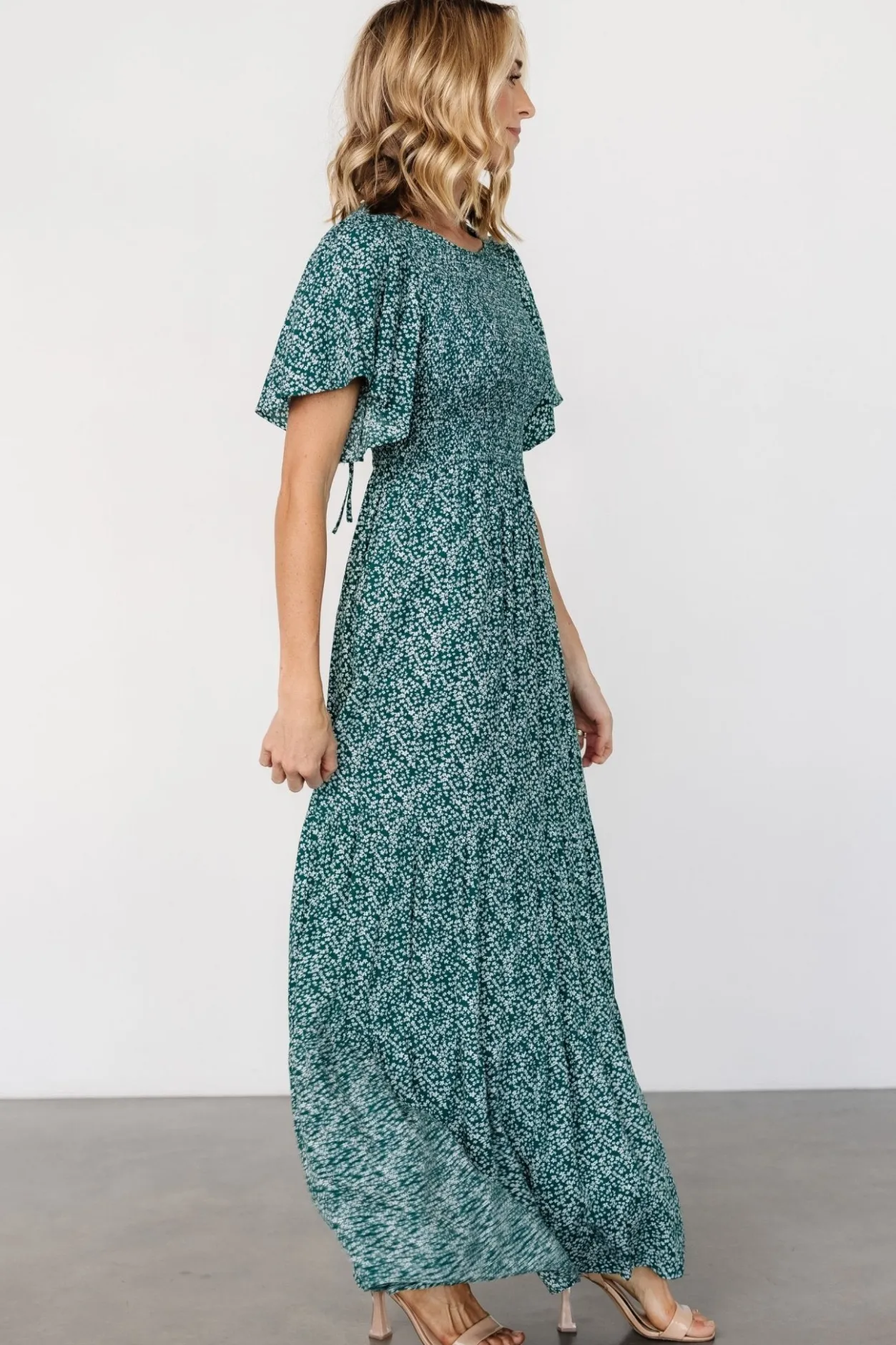Sale Baltic Born Eliza Maxi Dress | Green Print GreenPrint
