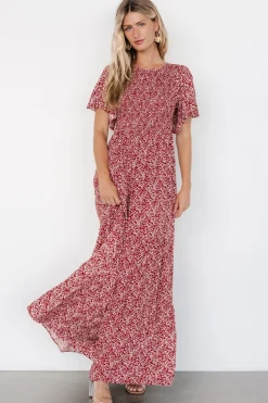 Clearance Baltic Born Eliza Maxi Dress | Rust Print RustPrint