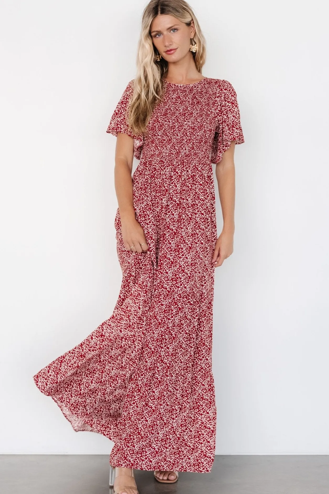 Clearance Baltic Born Eliza Maxi Dress | Rust Print RustPrint