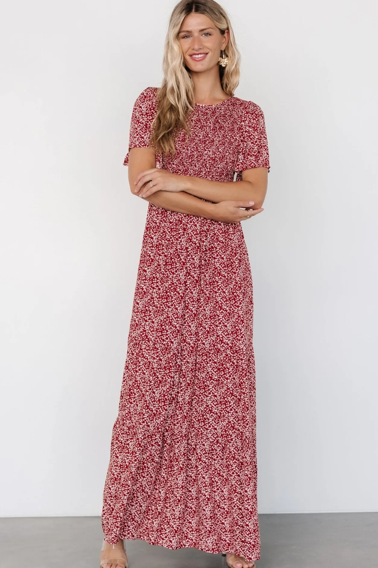 Clearance Baltic Born Eliza Maxi Dress | Rust Print RustPrint