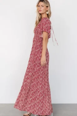 Clearance Baltic Born Eliza Maxi Dress | Rust Print RustPrint