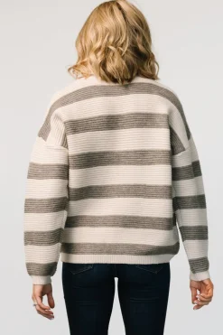 Online Baltic Born Ellington Knit Sweater | Cream + Gray Cream+Gray
