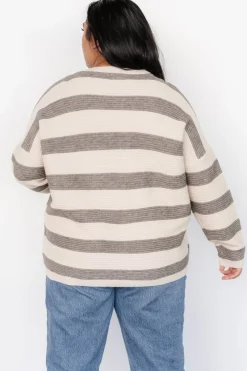 Online Baltic Born Ellington Knit Sweater | Cream + Gray Cream+Gray