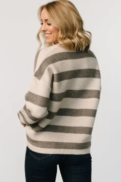 Online Baltic Born Ellington Knit Sweater | Cream + Gray Cream+Gray
