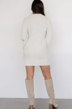 Best Baltic Born Ellis Cable Knit Sweater Dress | Ivory