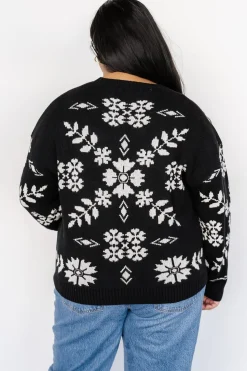 Sale Baltic Born Elsa Sweater | Black + Off White Black+OffWhite