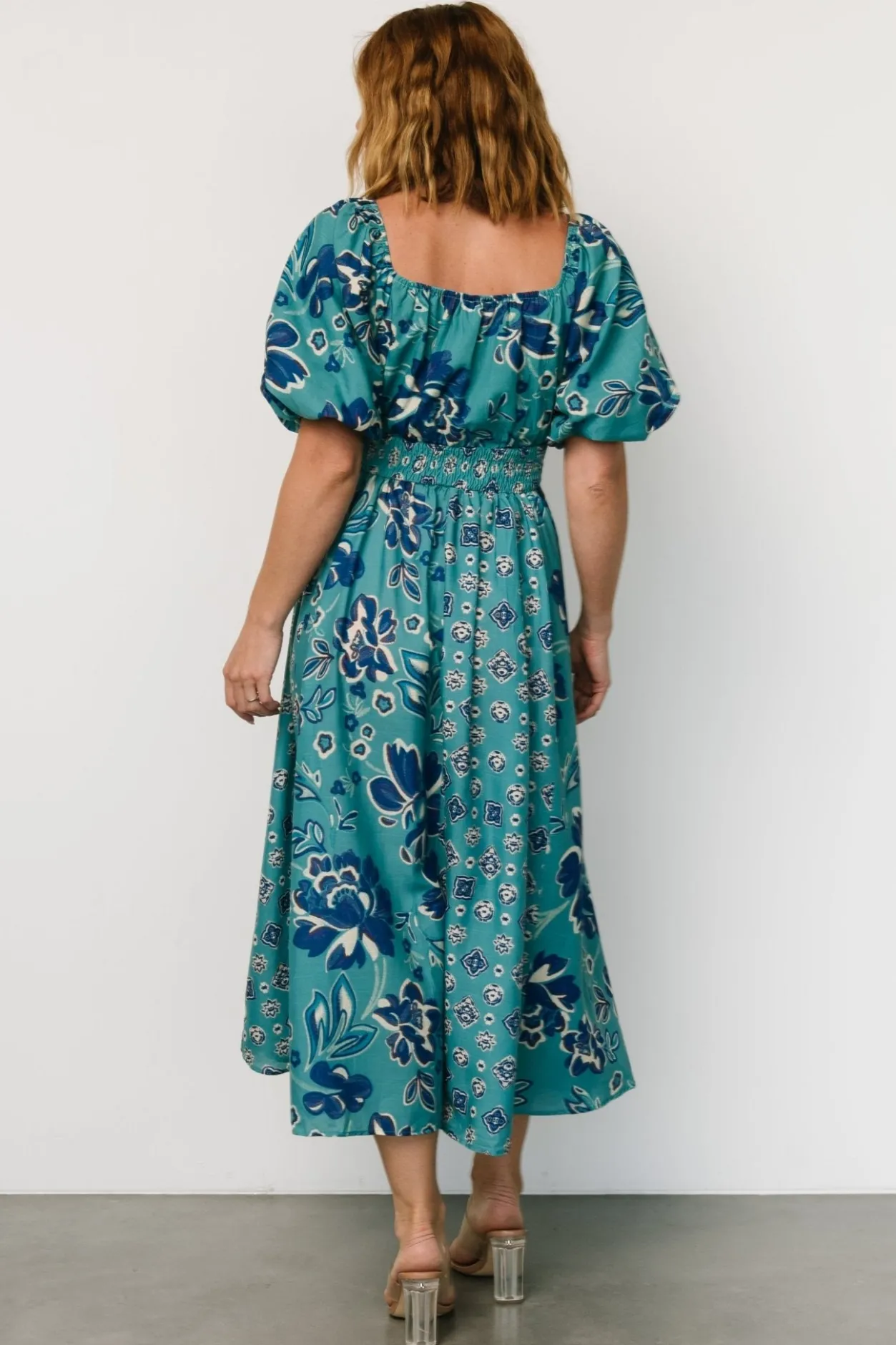 Clearance Baltic Born Elyse Midi Dress | Teal + Blue Multi Teal+BlueMulti