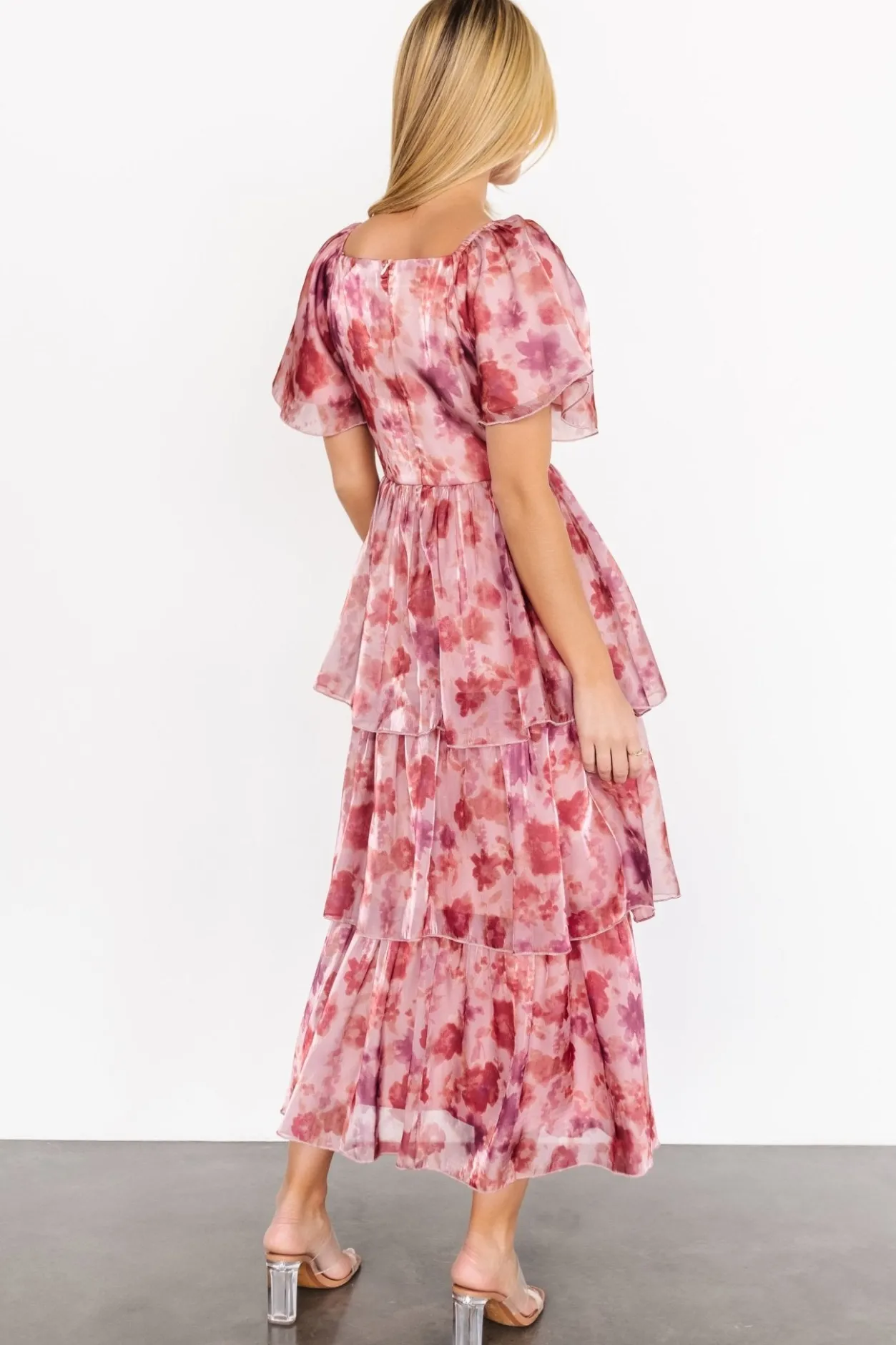 Sale Baltic Born Emeline Tiered Maxi Dress | Mauve Multi MauveMulti