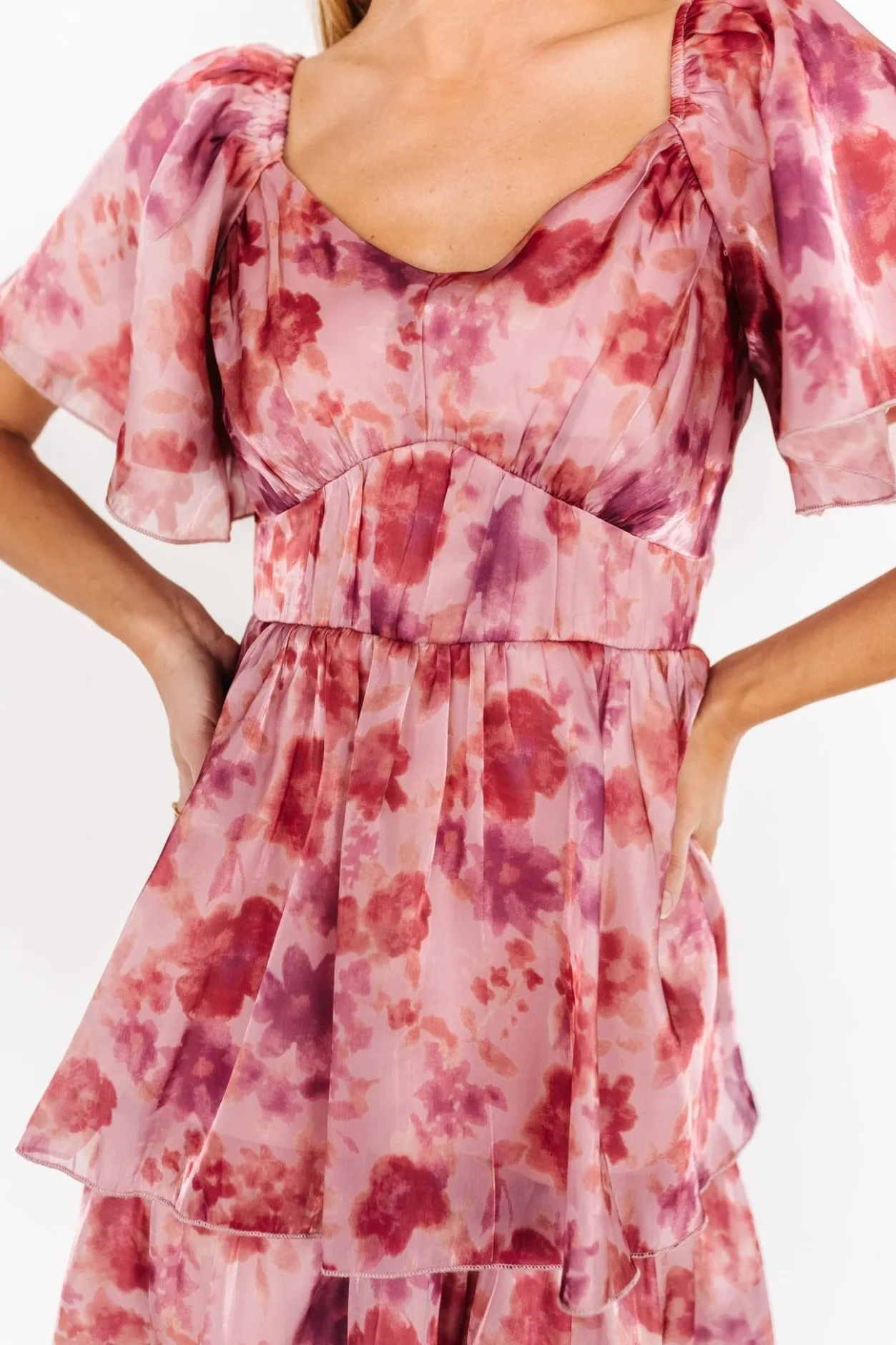Sale Baltic Born Emeline Tiered Maxi Dress | Mauve Multi MauveMulti