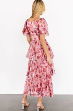 Sale Baltic Born Emeline Tiered Maxi Dress | Mauve Multi MauveMulti