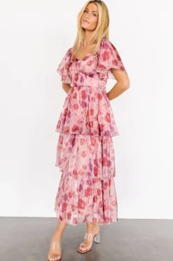 Sale Baltic Born Emeline Tiered Maxi Dress | Mauve Multi MauveMulti