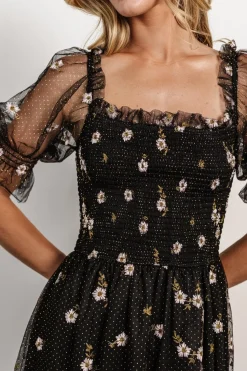 Online Baltic Born Emilia Embroidered Dress | Black
