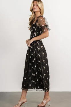 Online Baltic Born Emilia Embroidered Dress | Black