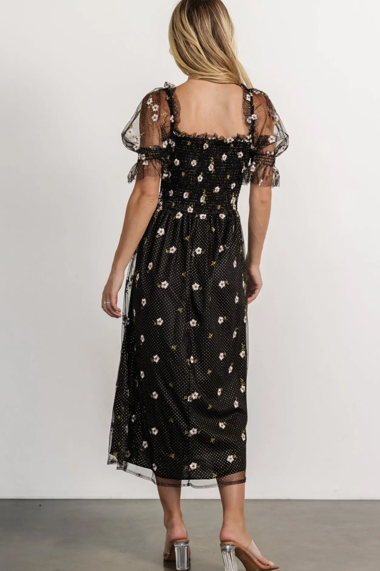 Online Baltic Born Emilia Embroidered Dress | Black