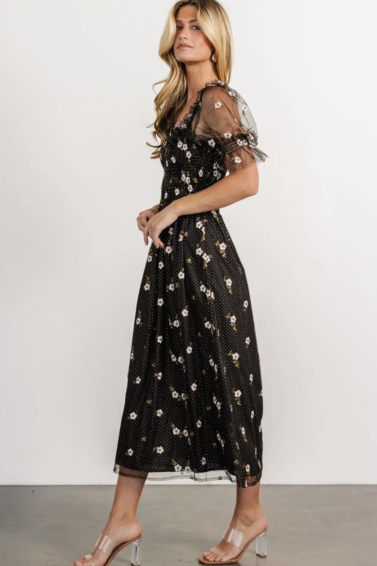 Online Baltic Born Emilia Embroidered Dress | Black