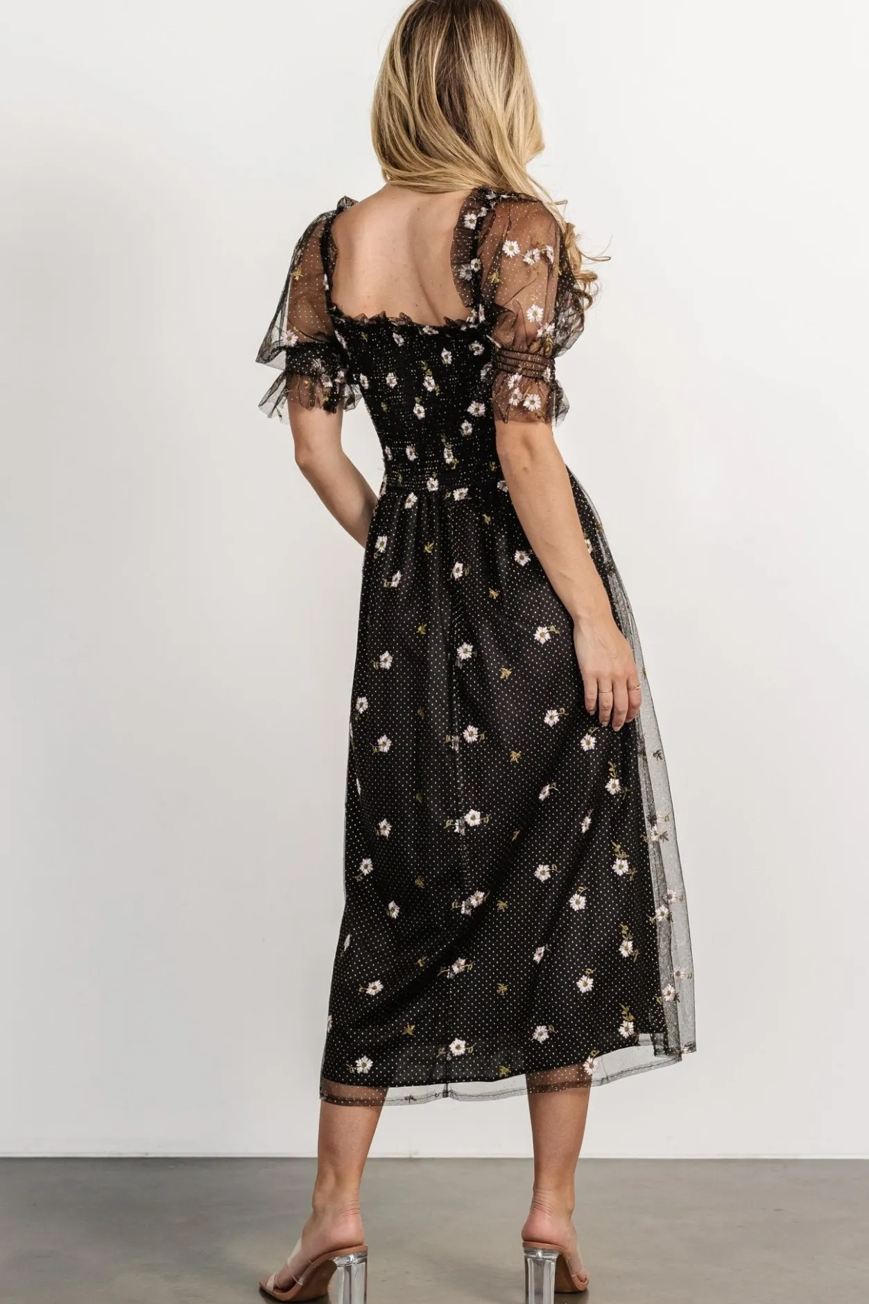 Online Baltic Born Emilia Embroidered Dress | Black