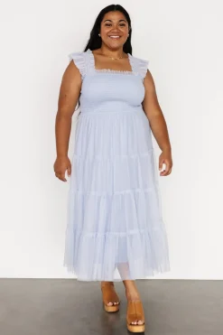New Baltic Born Emma Smocked Tulle Dress | Light Blue LightBlue