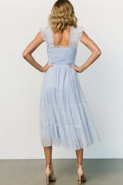 New Baltic Born Emma Smocked Tulle Dress | Light Blue LightBlue