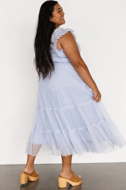 New Baltic Born Emma Smocked Tulle Dress | Light Blue LightBlue