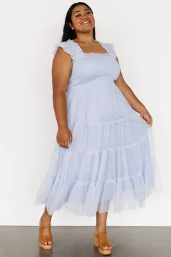 New Baltic Born Emma Smocked Tulle Dress | Light Blue LightBlue