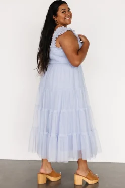 New Baltic Born Emma Smocked Tulle Dress | Light Blue LightBlue