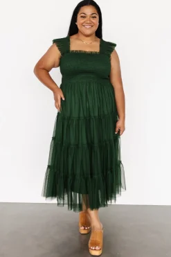 Clearance Baltic Born Emma Smocked Tulle Dress | Green