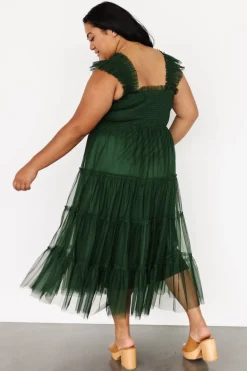 Clearance Baltic Born Emma Smocked Tulle Dress | Green