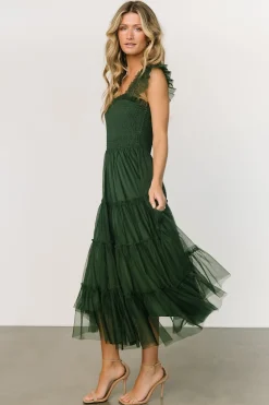 Clearance Baltic Born Emma Smocked Tulle Dress | Green