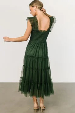 Clearance Baltic Born Emma Smocked Tulle Dress | Green