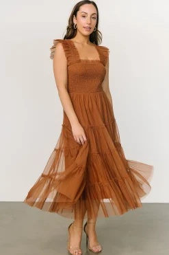 Best Baltic Born Emma Smocked Tulle Dress | Mocha