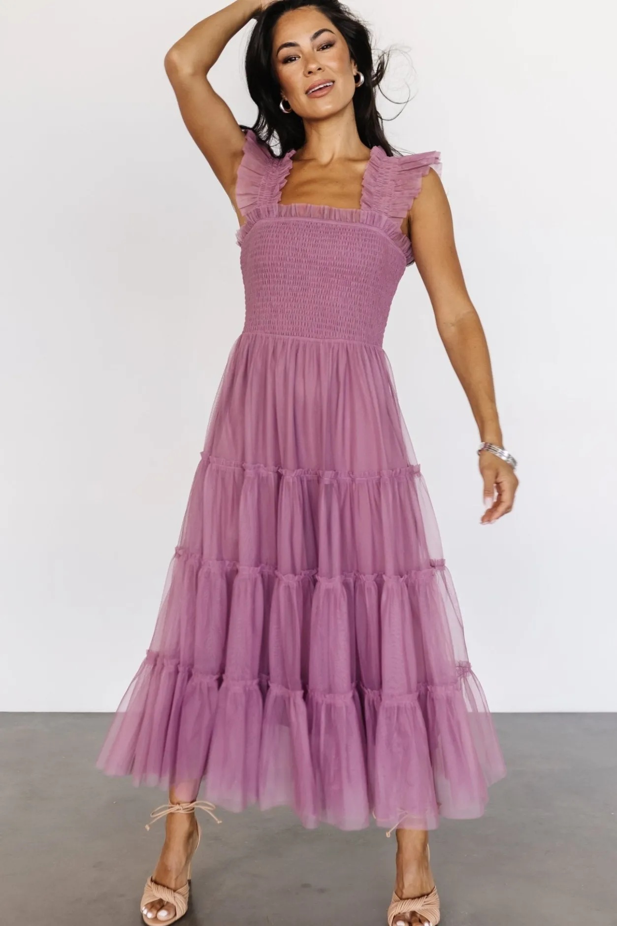 Fashion Baltic Born Emma Smocked Tulle Dress | Orchid