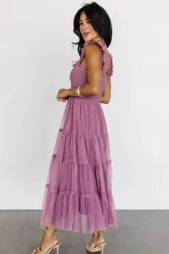 Fashion Baltic Born Emma Smocked Tulle Dress | Orchid