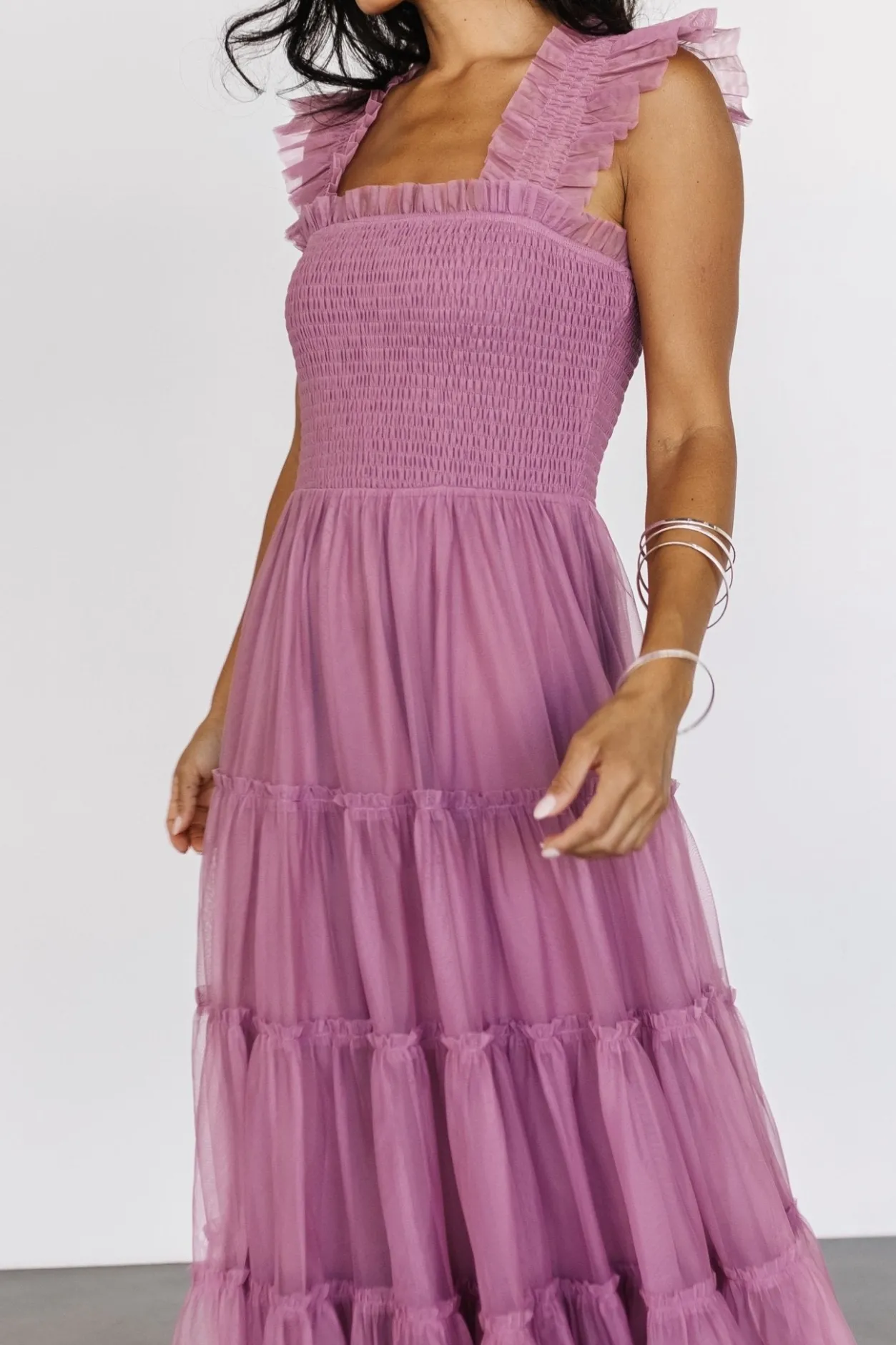 Fashion Baltic Born Emma Smocked Tulle Dress | Orchid
