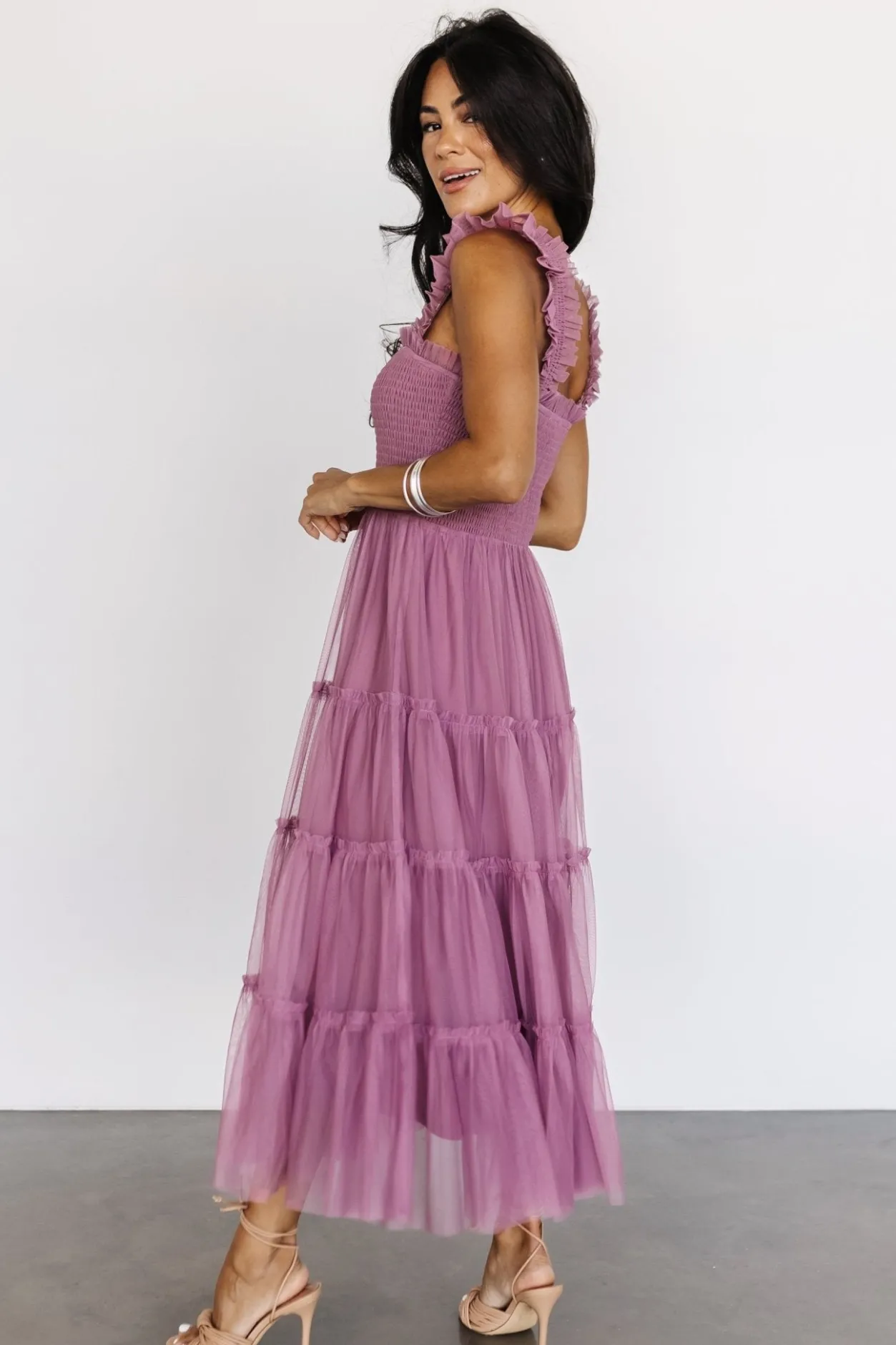 Fashion Baltic Born Emma Smocked Tulle Dress | Orchid