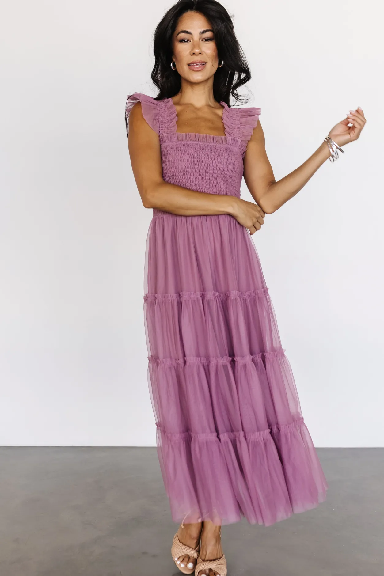 Fashion Baltic Born Emma Smocked Tulle Dress | Orchid