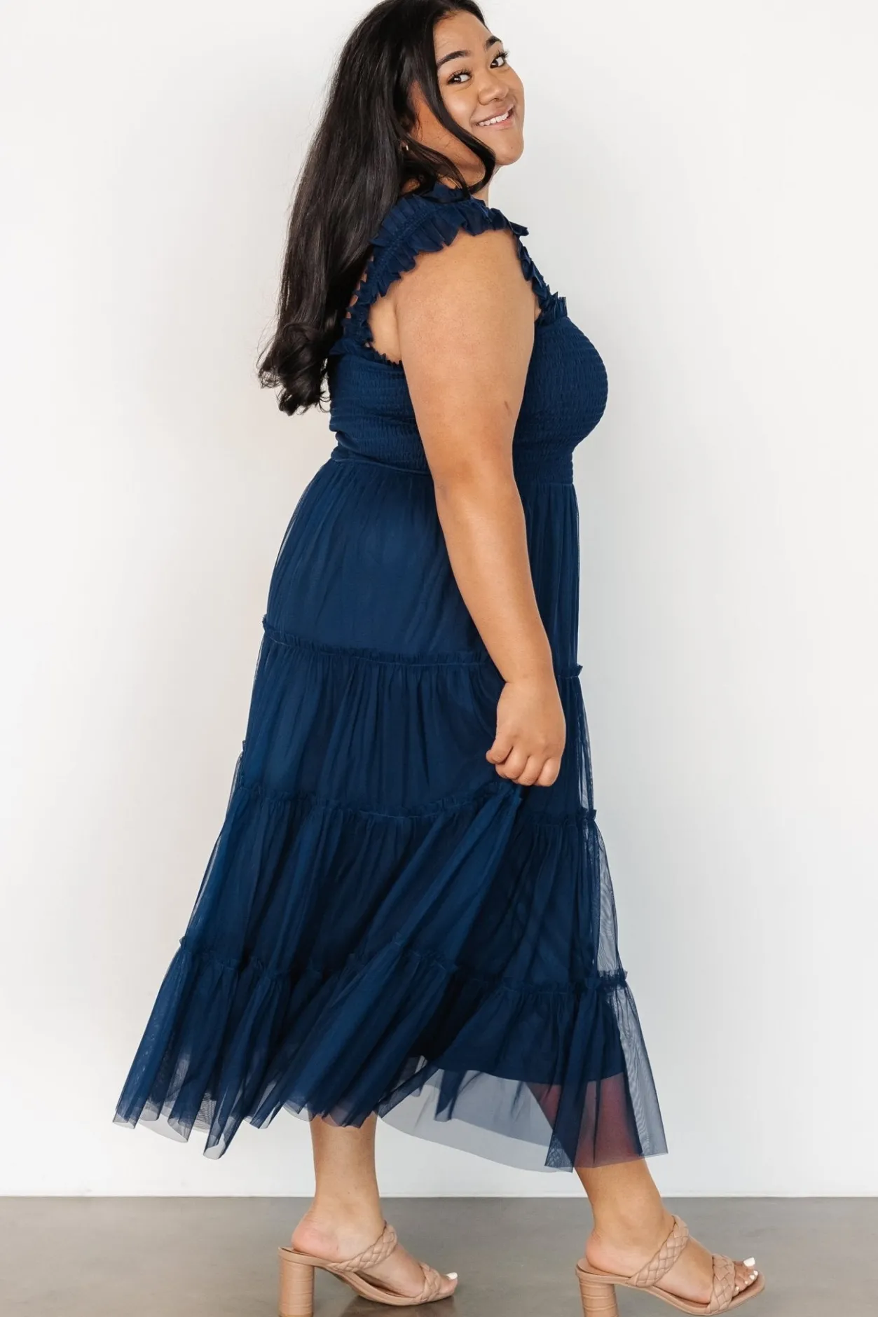 Best Baltic Born Emma Smocked Tulle Dress | Navy
