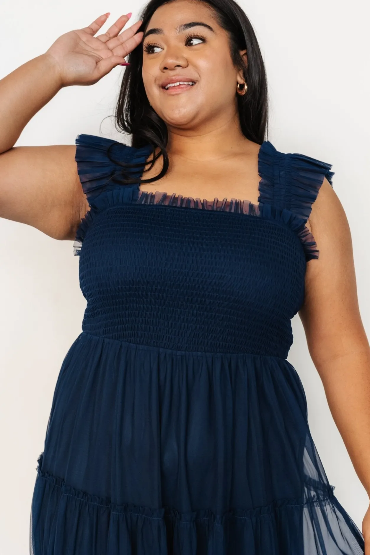 Best Baltic Born Emma Smocked Tulle Dress | Navy