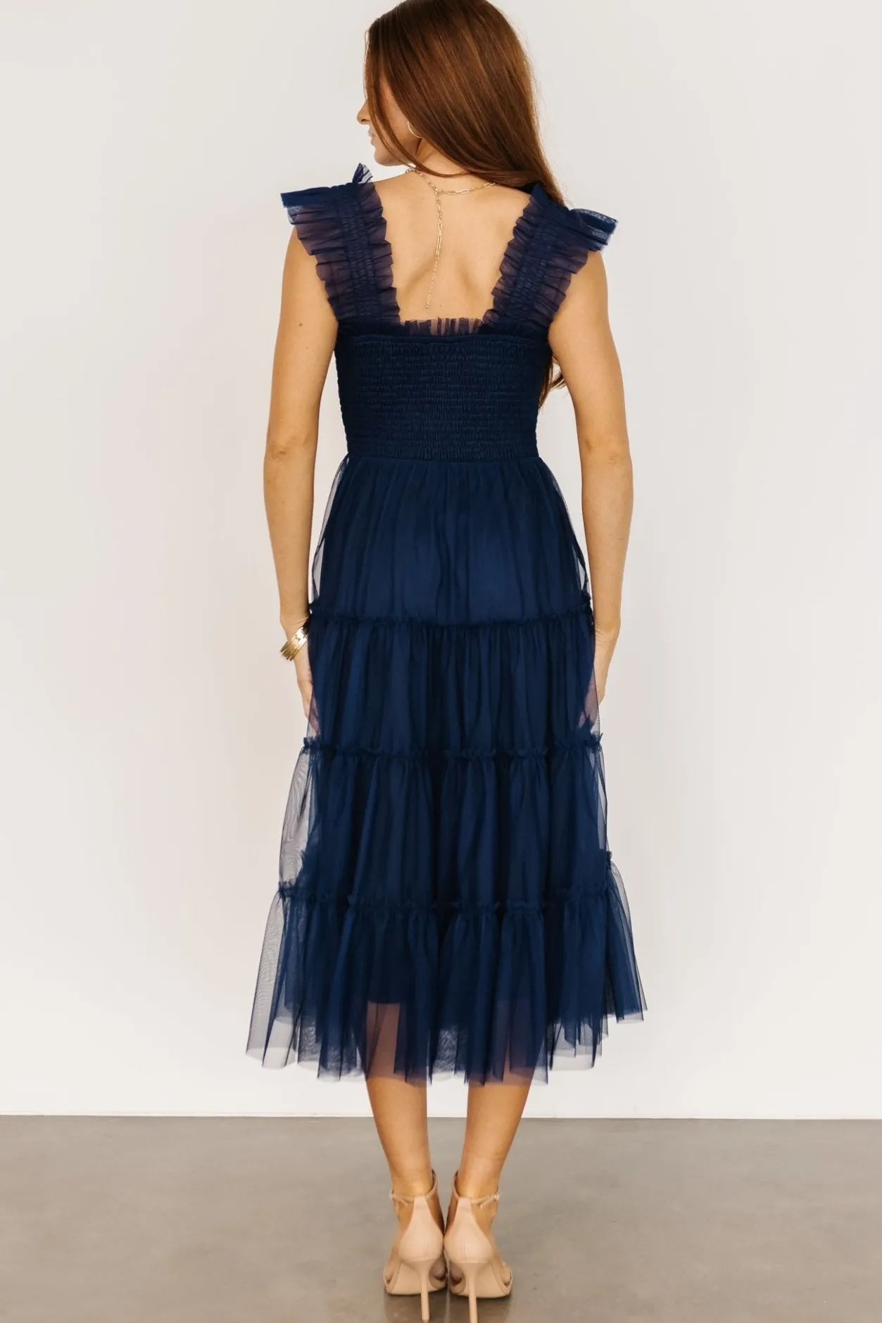 Best Baltic Born Emma Smocked Tulle Dress | Navy