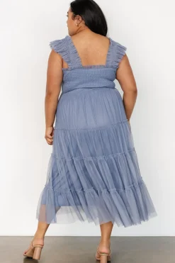 Hot Baltic Born Emma Smocked Tulle Dress | Slate Blue SlateBlue